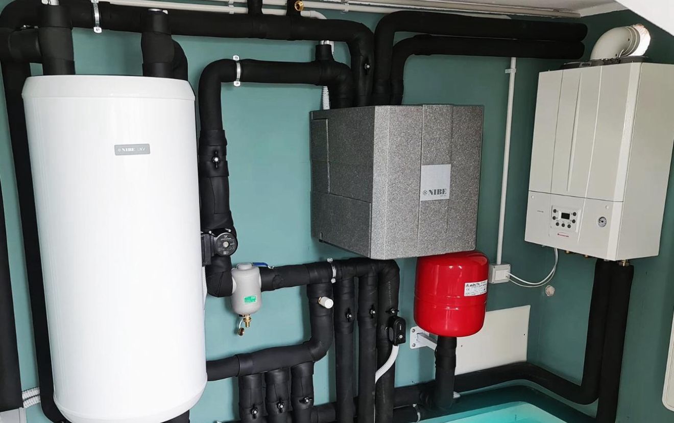 Sistem HVAC modern instalat